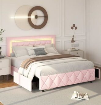 4 Ever Winner Full Size LED Bed Frame