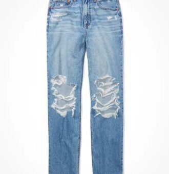 AE Strigid Ripped Highest Waist Baggy Straight