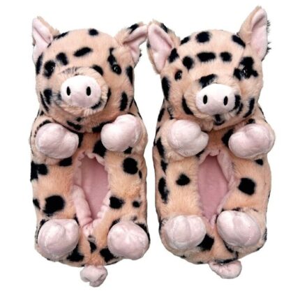Ooohgeez Plush Cute Pig Fuzzy Slippers, Funny