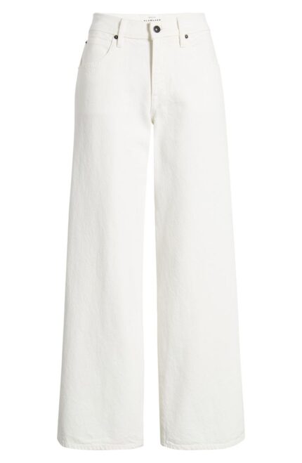 SLVRLAKE Mica Low Rise Organic Cotton Wide Leg Jeans
