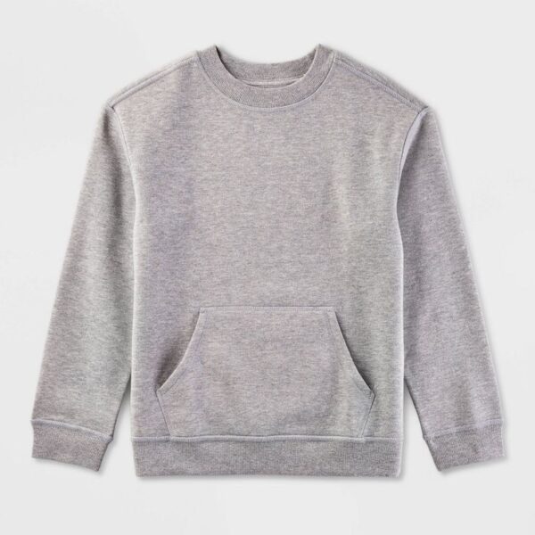 Kids' Adaptive Fleece Crewneck Sweatshirt - Image 1