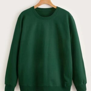 Solid Round Neck Sweatshirt