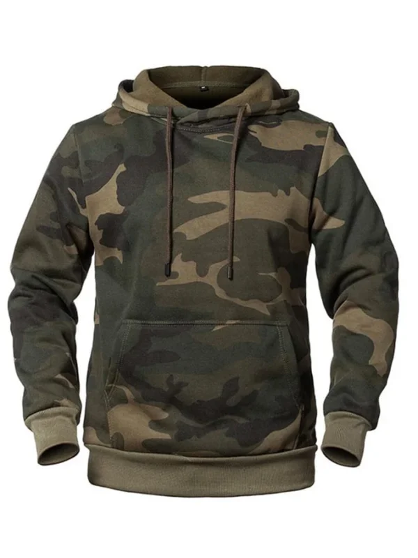 Men's Camouflage Print Fall Hoodie - Image 1