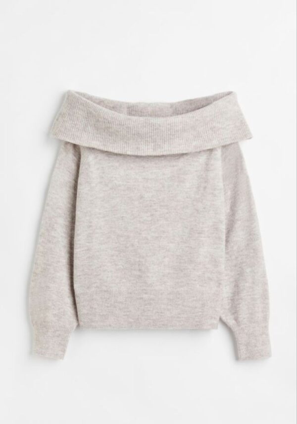 Off-the-shoulder Sweater - Image 1