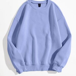 Solid Drop Shoulder Sweatshirt