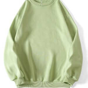 Solid Thermal Lined Sweatshirt