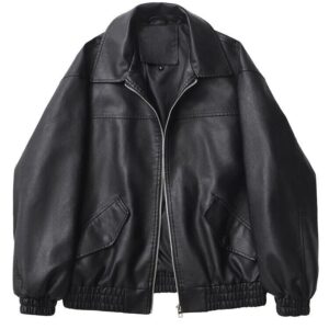 Streetwear Leather Jacket Zipper